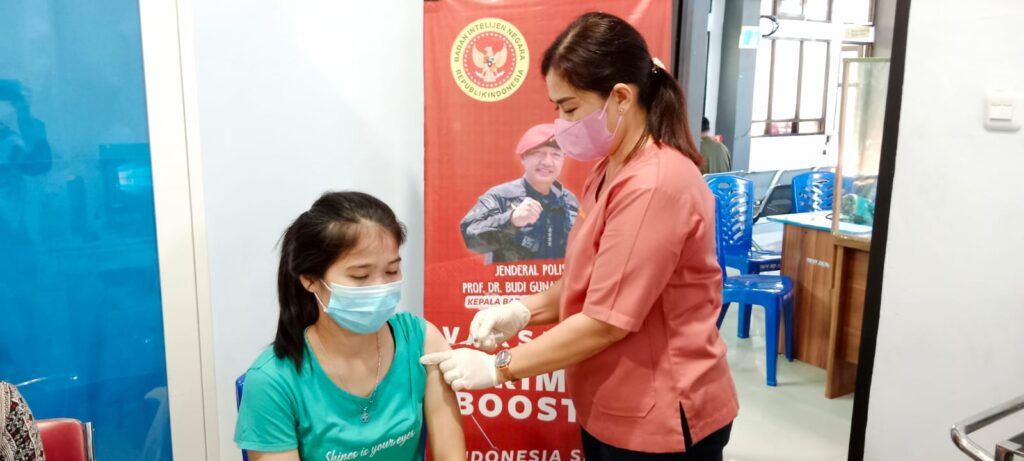 Saat Pelonggaran Covid-19, BINDA Bengkulu Vaksinasi di Rejang Lebong