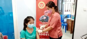 Saat Pelonggaran Covid-19, BINDA Bengkulu Vaksinasi di Rejang Lebong