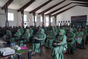 Cegah Kanker Pada Anak, Prajurit dan Persit Kodam XVIII/Kasuari Ikuti Penyuluhan