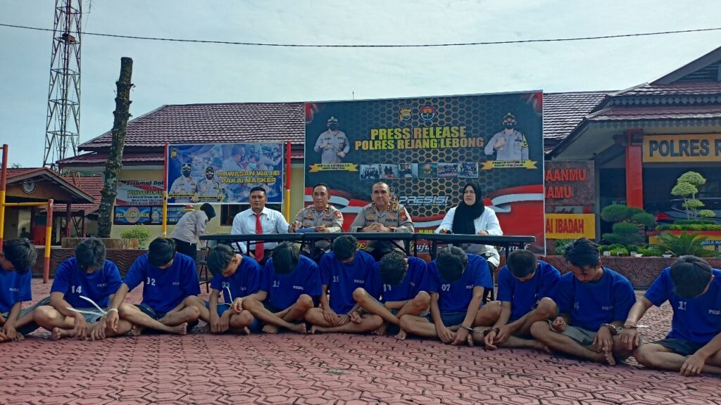 19 Remaja Ditangkap Polsek Bermani Ulu
