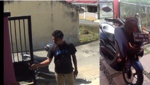 Pagar Dibobol, Sepeda Motor Raib Digondol Maling