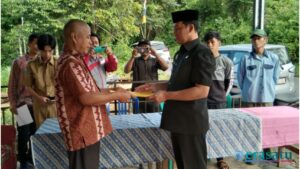 Pemdes Dataran Tapus Gelar Sertijab Kades