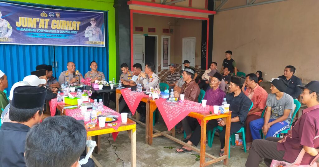 Jaga Kamtibmas, Polsek Bermani Ulu Gelar Jum’at Curhat