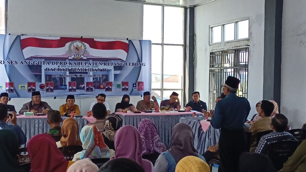 Reses Anggota Dewan Dapil IV Rejang Lebong Didominasi Usulan Pembangunan Fisik