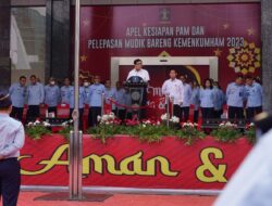 Menteri Yasonna Lepas Keberangkatan 31 Bus Mudik Bareng Kemenkumham