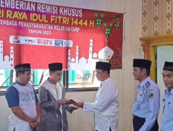 425 WBP Lapas Curup Terima Remisi Khusus Lebaran
