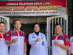 Latih WBP, Lapas Curup Resmi Miliki Lembaga Pelatihan Kerja