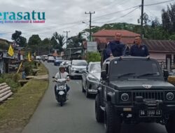 Sambangi Dapil, Putra Mas Wigoro Pawai Kampanye Konvoi Kendaraan