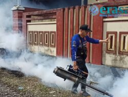 Asap Fogging Lembaga Sosial Putra Mas Sasar Perumahan Sapta Marga