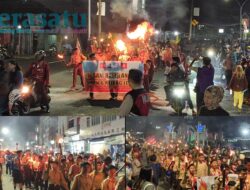 Ratusan Anggota Pramuka Ramaikan Pawai Obor di Rejang Lebong