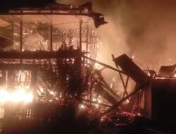 Empat Rumah  di Sukarami Ludes Dilalap Api