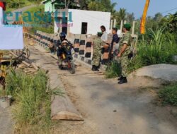 Kodim 0409/Rejang Lebong Bangun Jembatan Amblas Desa Air Merah, Bagian Program Jembatan Merah Putih
