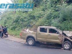 Dikemudikan Wanita Non-ASN, Mobil Dinas Satpol PP Bengkulu Utara Tabrak Truk di Rejang Lebong