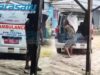 Sebuah Mobil Ambulans di Kabupaten Lebong Terekam Angkut Pupuk